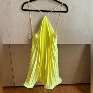 Selezza London Ada Mini Dress - Iris Yellow